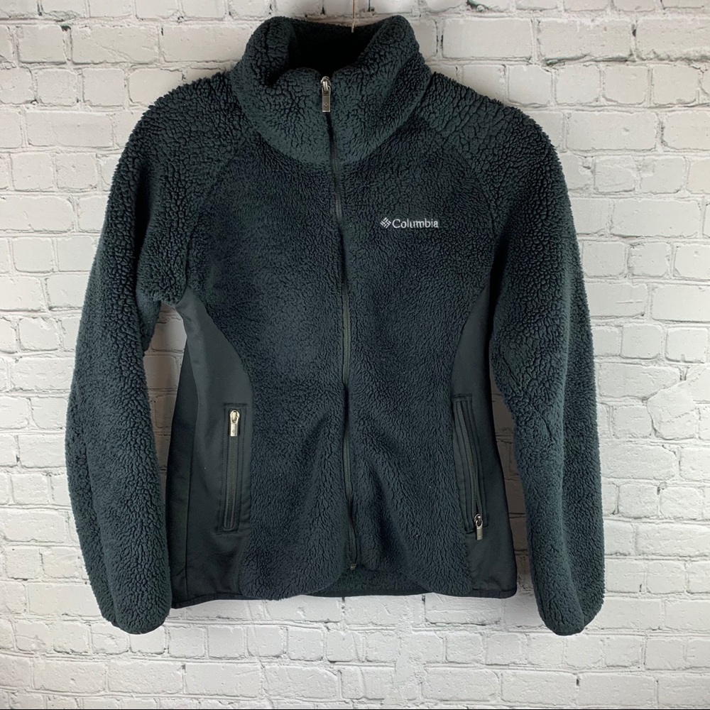 Columbia Jacket Fleece Jacket Black Full Zip